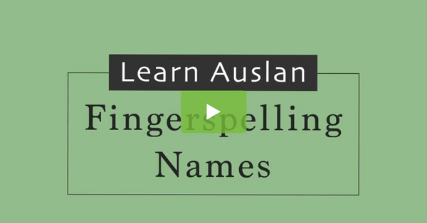 Go to Learn Auslan: Fingerspelling Names Video for Kids video