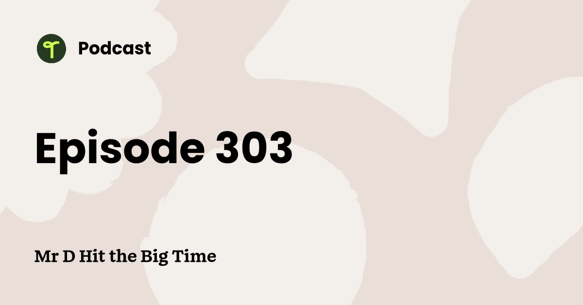 Mr D Hit the Big Time Teach Starter