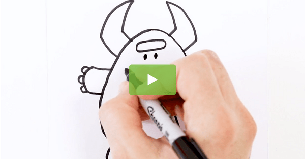 Image of How to Draw a Monster Video — Directed Drawing for Kids
