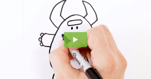 How to Draw a Monster Video — Directed Drawing for Kids