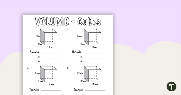 Preview image for Volume Worksheets - teaching resource
