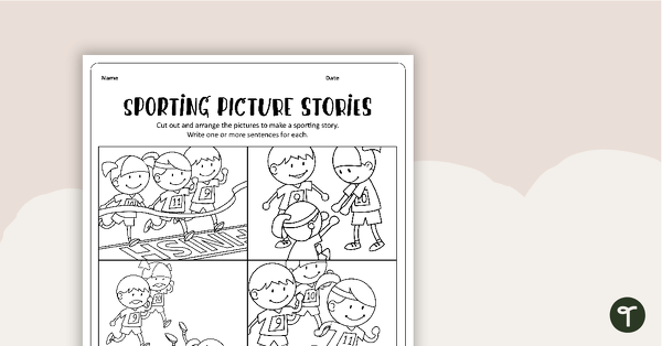 Sporting Picture Stories - Sequencing Activity teaching resource