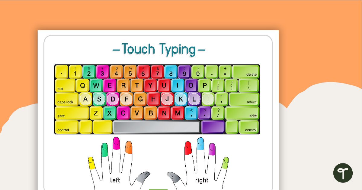 Touch Typing Poster Teach Starter