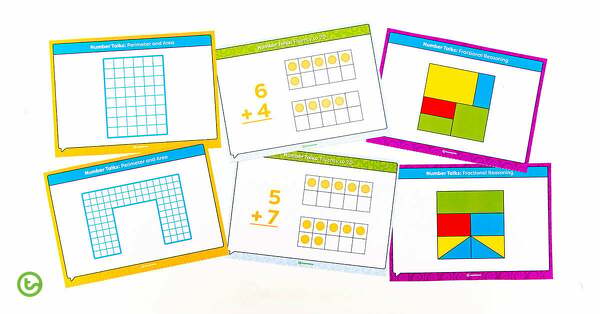 Go to Number Talks Cards - Your New Maths Warm Up blog