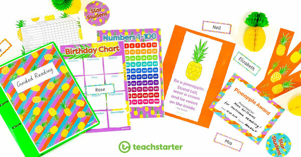 Go to Pineapple Classroom Theme Resources and Ideas blog