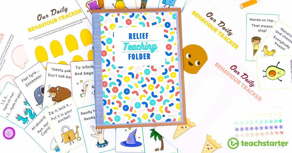 Relief Teaching Folder Templates For Classroom Teachers Teach Starter