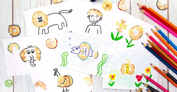Easy Pencil Drawings for Kids - ArtsyCraftsyDad-saigonsouth.com.vn