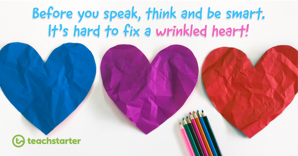 Go to Wrinkled Heart Classroom Activity blog