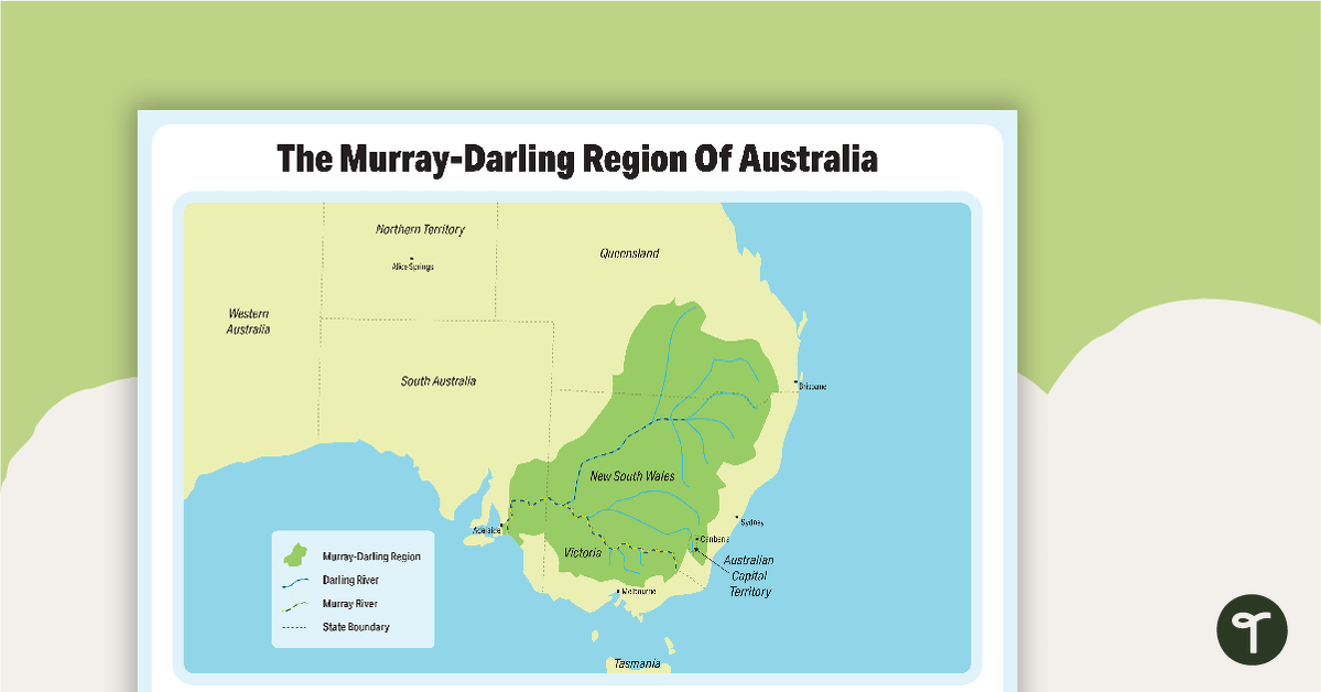 The Murray-Darling Region Of Australia Poster teaching resource
