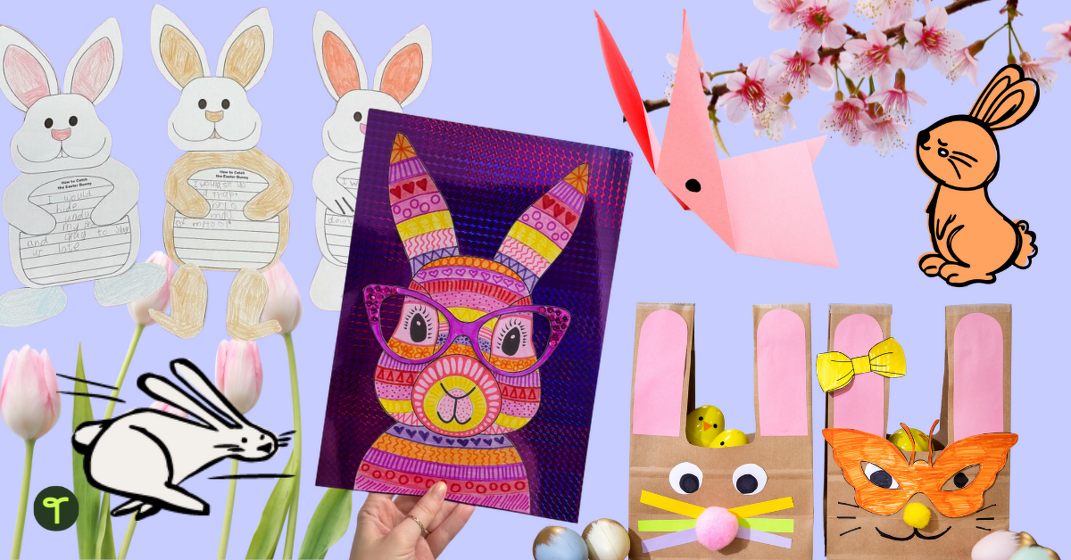 预览图片有趣的复活节兔子手工艺创意 +课堂活动 - 博客