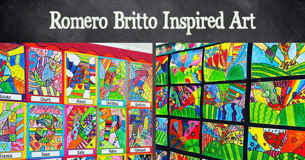Go to Romero Britto Inspired Art Activities blog