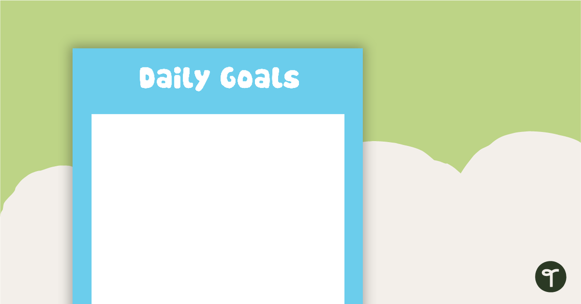 Farm Yard - Daily Goals teaching resource