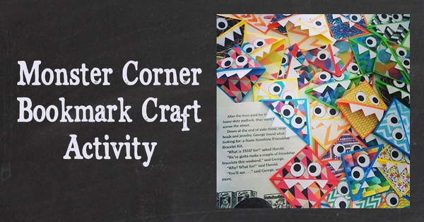 Go to Monster Corner Bookmark Craft Activity blog