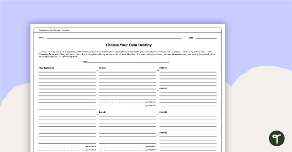 Go to Choose Your Own Destiny - Writing Template teaching resource