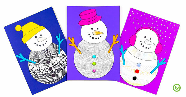 Go to Build a Snowman | Funky Christmas Craft Idea blog