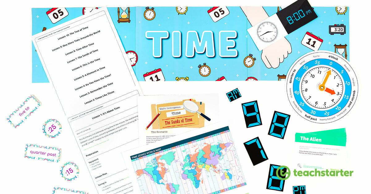 Preview image for New Unit and Lesson Plans! Teaching Time to Year 3 and 4 - blog