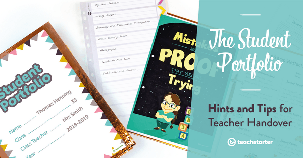 Go to The Student Portfolio | Hints and Tips for Teacher Handover blog