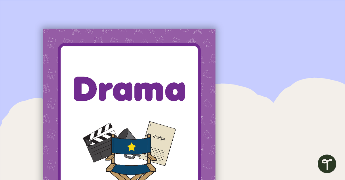Drama Book Cover - Version 2 teaching resource