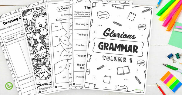 Go to Grammar Worksheets for the Early Years Classroom blog