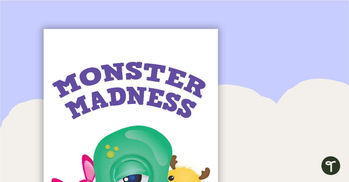 Monster Madness - Title Poster teaching resource