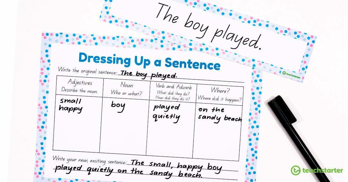 Preview image for Expanding Sentences | How To Improve Student Writing - blog