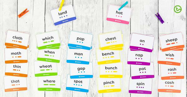 Lingo Phonics Stage 3 Cards - Sound Button Word Cards