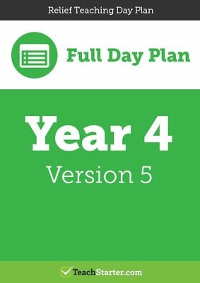 Go to Relief Teaching Day Plan - Year 4 (Version 5) lesson plan