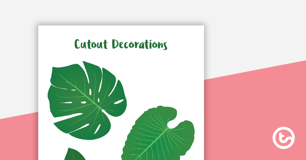 Preview image for Lush Leaves - Cut Out Decorations - teaching resource