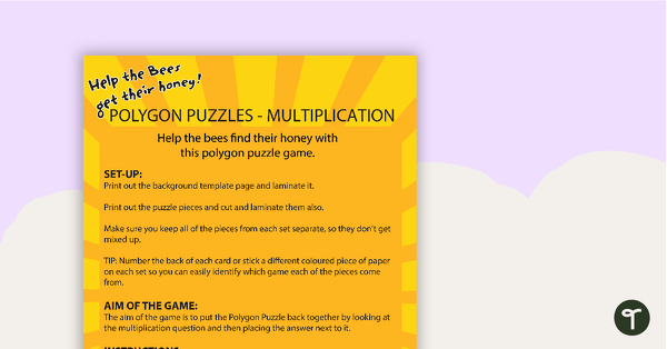 Go to Polygon Puzzles - Multiplication teaching resource