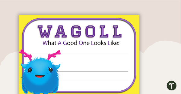 What A Good One Looks Like WAGOLL Poster teaching resource