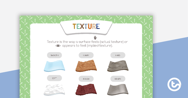 Preview image for Texture Art Element Poster - teaching resource