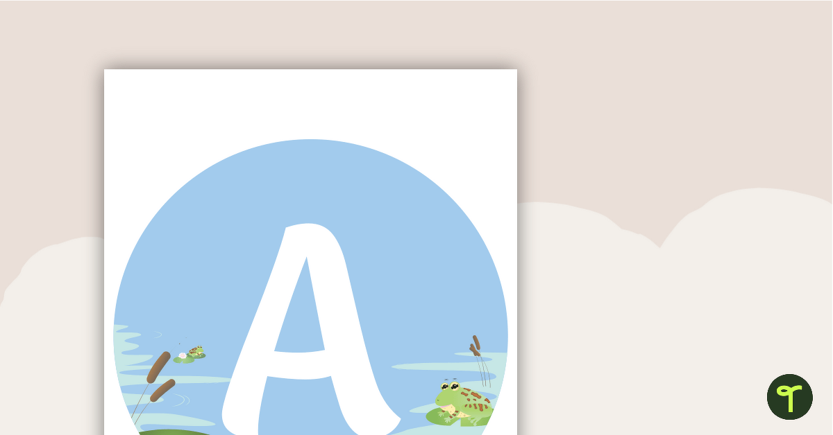 Frogs - Letter, Number and Punctuation Set teaching resource