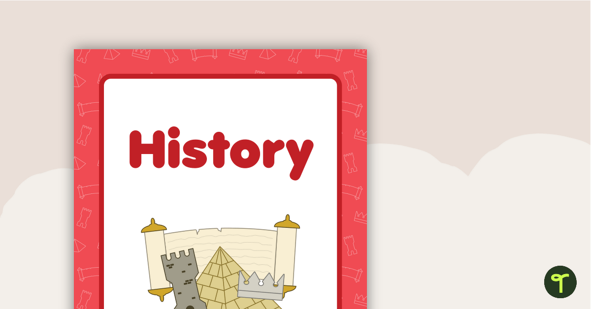 History Book Cover - Version 2 teaching resource