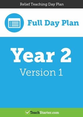 Image of Relief Teaching Day Plan - Year 2 (Version 1)