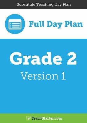Go to Substitute Teaching Day Plan - Grade 2 (Version 1) lesson plan