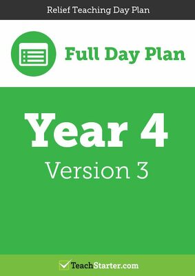 Go to Relief Teaching Day Plan - Year 4 (Version 3) lesson plan