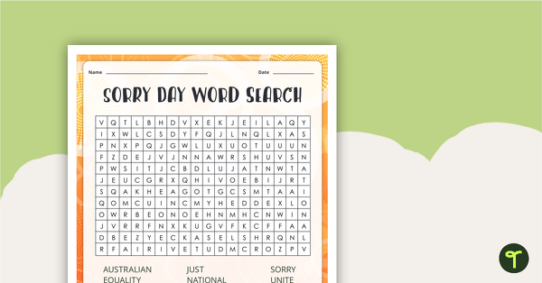 Go to National Sorry Day – Word Search teaching resource