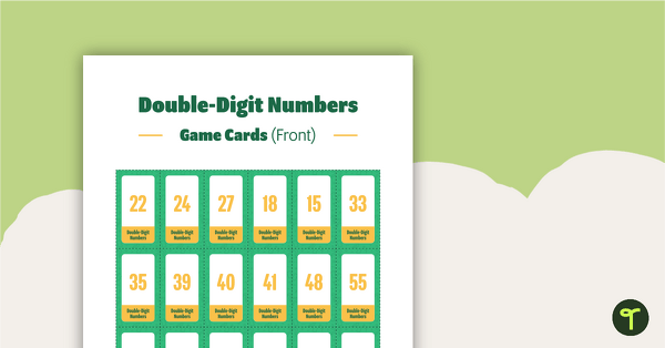 Preview image for What's My Card? Double-Digit Board Game - teaching resource