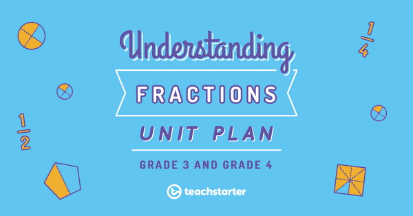 Preview image for Understanding Fractions - Grade 3 and Grade 4 - unit plan