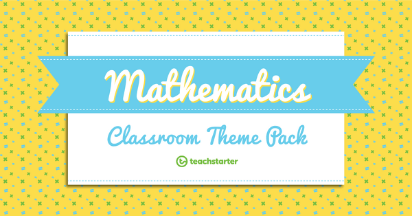 Go to Mathematics Pattern Classroom Theme Pack resource pack