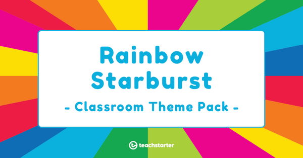 Go to Rainbow Starburst Classroom Theme Pack resource pack