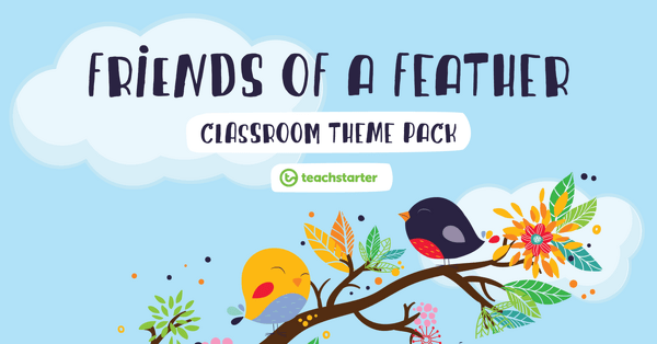 Image of Friends of a Feather Classroom Theme Pack