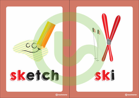 Sk Blend Flashcards teaching resource