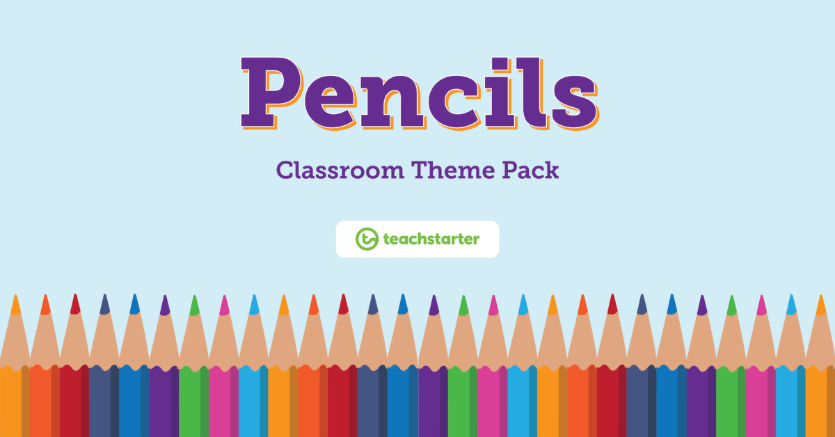 Preview image for Pencils Classroom Theme Pack - resource pack