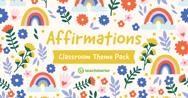 Go to Affirmations Classroom Theme Pack resource pack