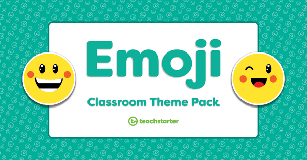 Image of Emoji Classroom Theme Pack