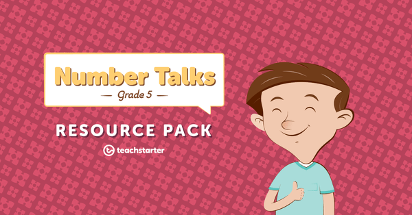 Preview image for Number Talks Teaching Resource Pack - Grade 5 - resource pack