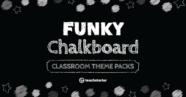 Go to Funky Chalkboard BW Classroom Theme Pack resource pack