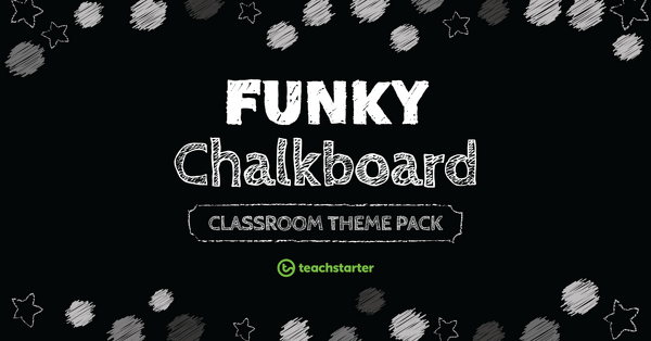 Go to Funky Chalkboard BW Classroom Theme Pack resource pack