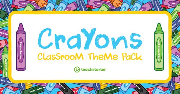 Image of Crayons Classroom Theme Pack